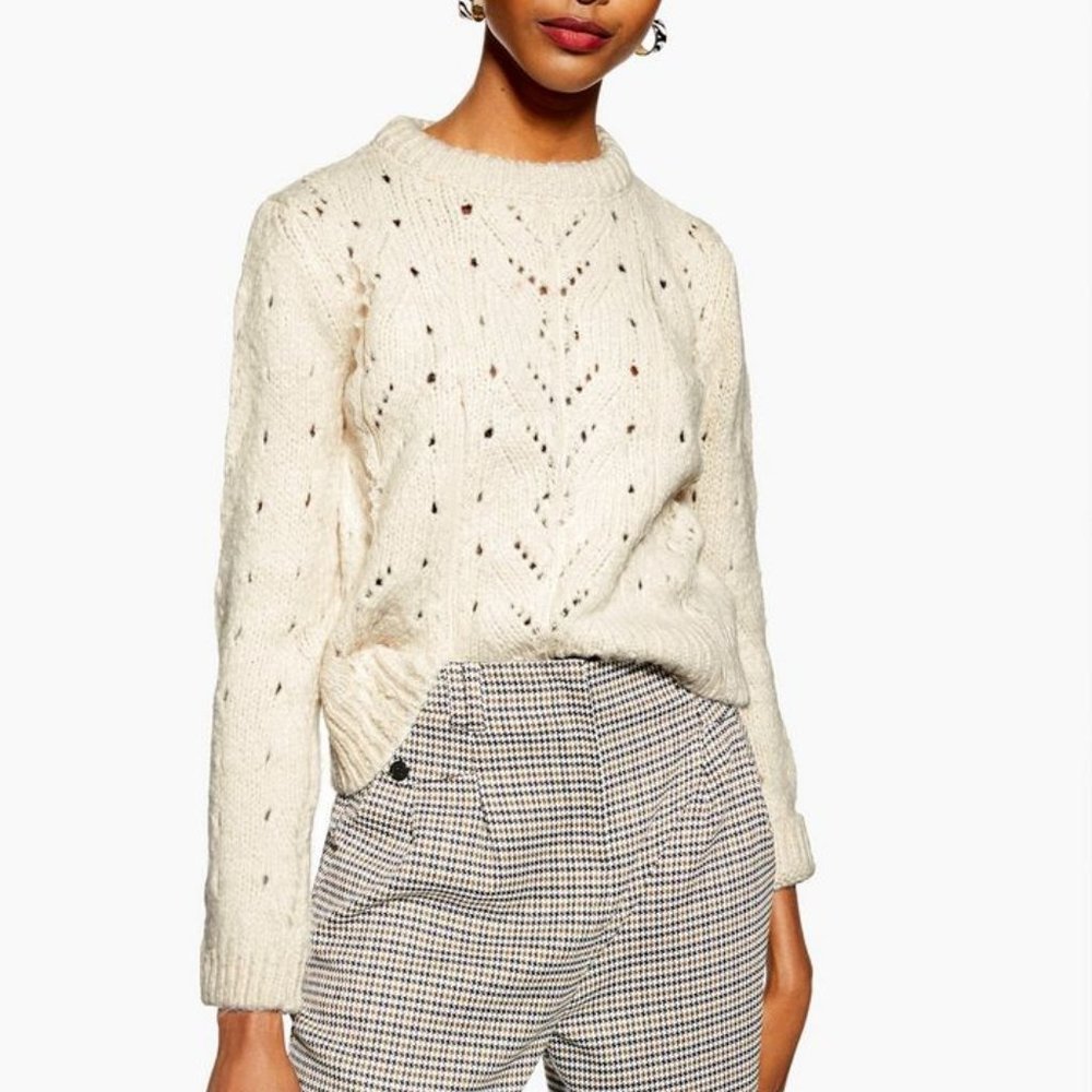 Pointelle Lace Jumper